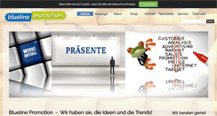 Desktop Screenshot of bluelinepromotion.de