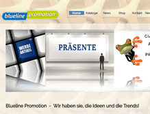 Tablet Screenshot of bluelinepromotion.de